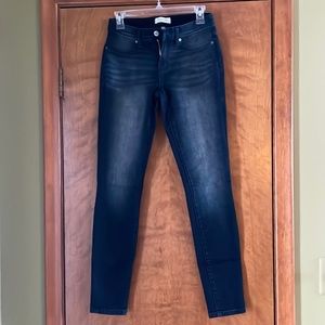 Super dark wash high waisted jeans